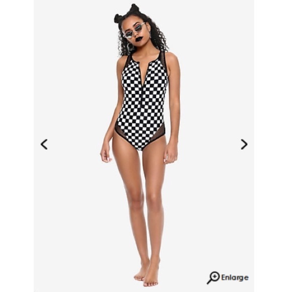 white zip up swimsuit